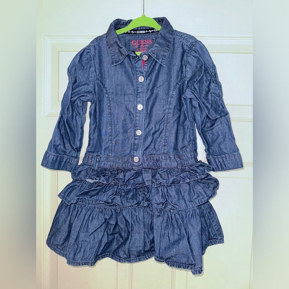Girls Guess Denim Dress